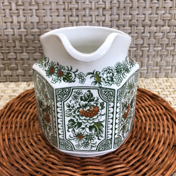 Staffordshire England Ridgway Canterbury Hexagonal Creamer Pitcher - Picture 7 of 12